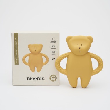 NATURAL RUBBER TEETHER - HONEY