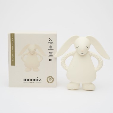 NATURAL RUBBER TEETHER - BUNNY CREAM